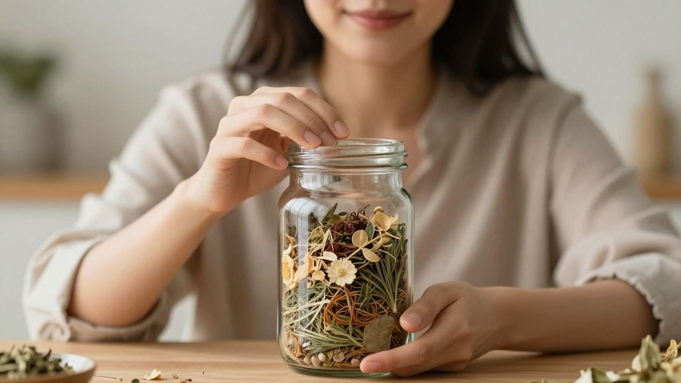 Herbal supplements for perimenopause brain fog treatment.