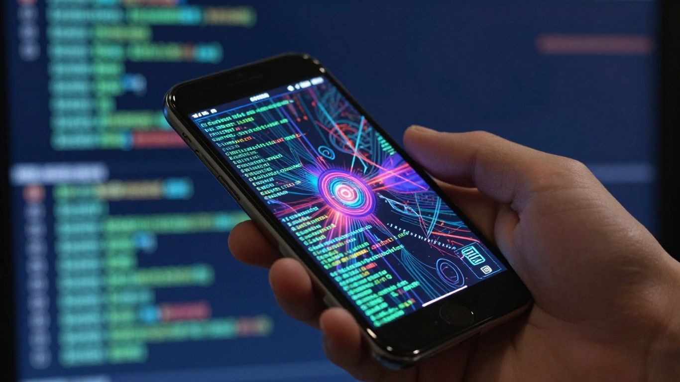 Interface de chatbot personnalisée sur un smartphone