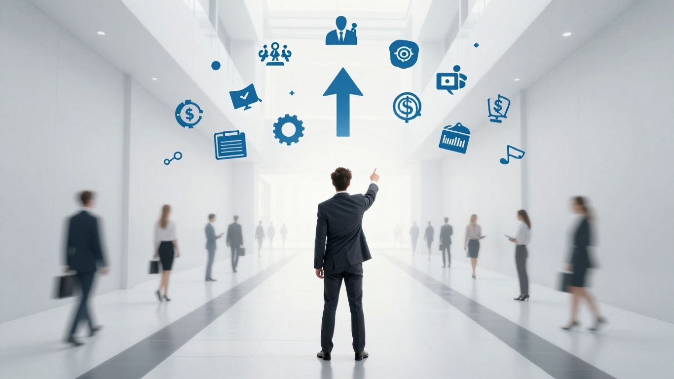 Business growth and SEO strategy visualization.