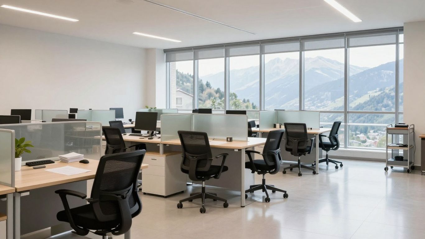 Bureaux lumineux et soigneusement entretenus