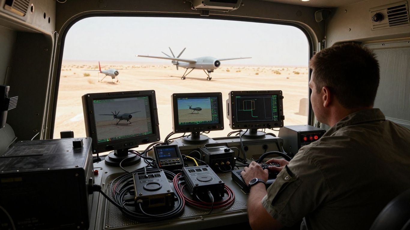 Operator monitoring autonomous aircraft mission