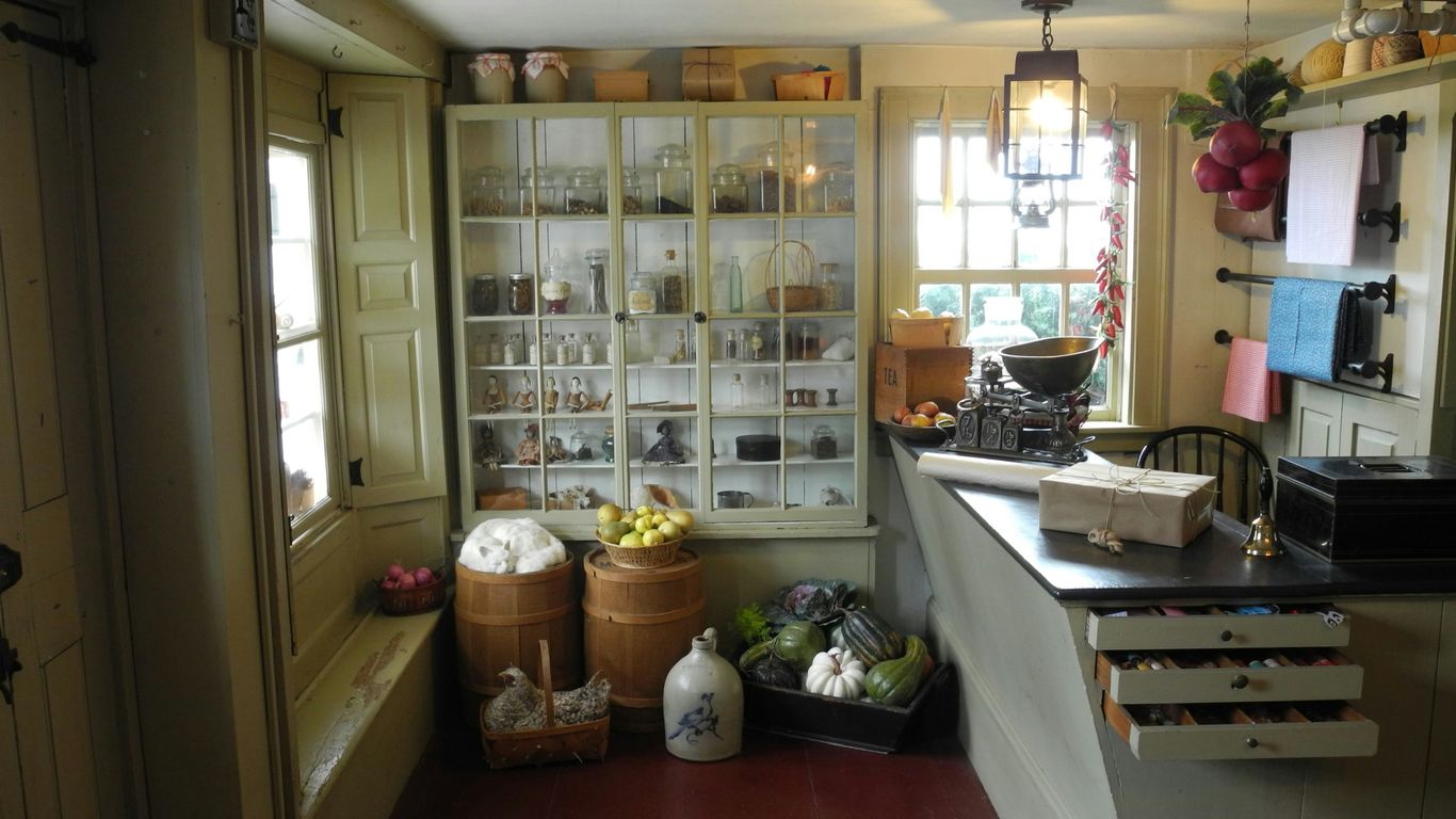 a kitchen filled with lots of counter top space