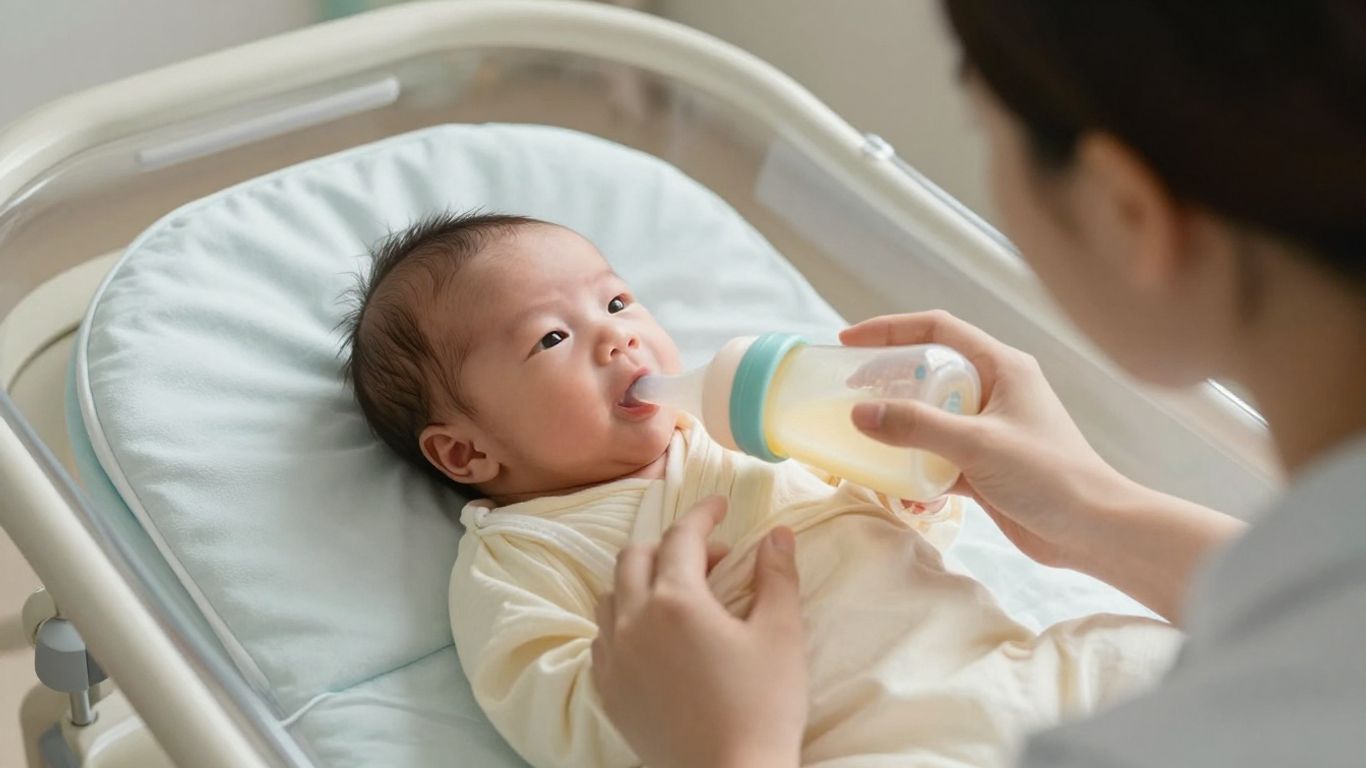 Leche materna y biberón para prematuro