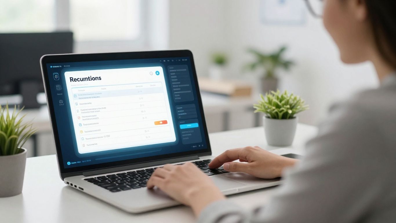 Capture de travail professionnel avec assistant numérique et processus automatisé