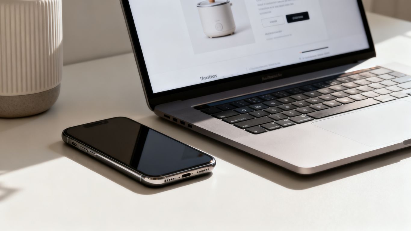 Product detail page with clean images and clear features