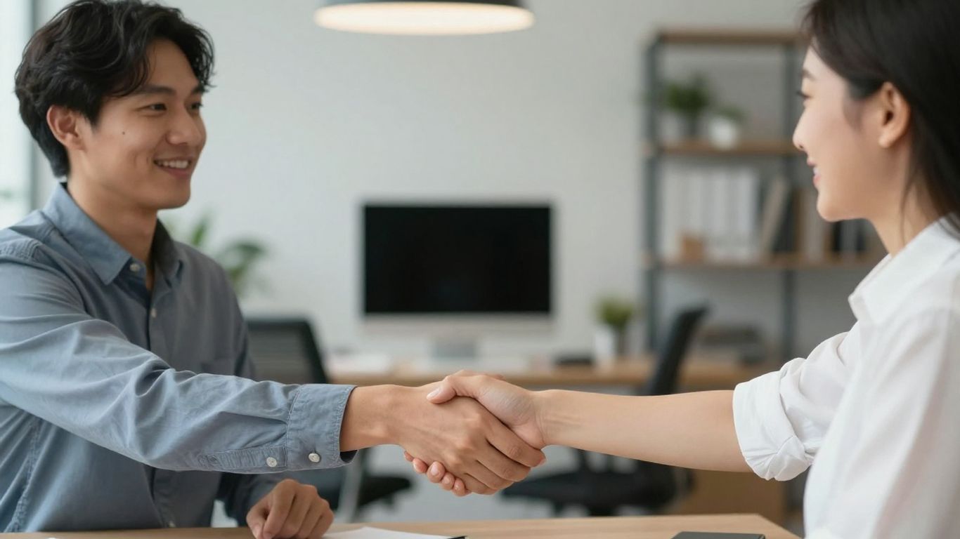 Apertón de manos profesional simbolizando confianza y ética empresarial.