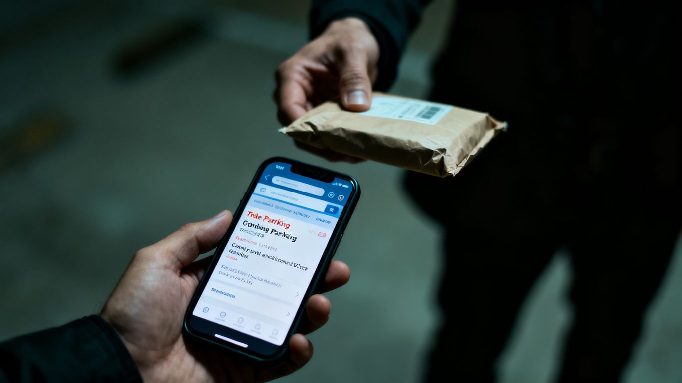 Betrügerische Anzeige auf einem Smartphone