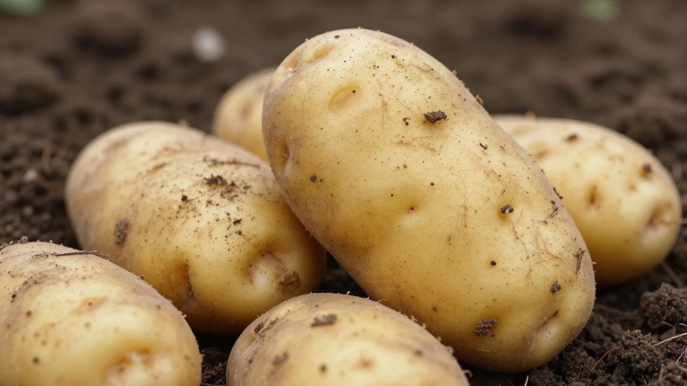 Biologisch pootgoed aardappelen in de aarde