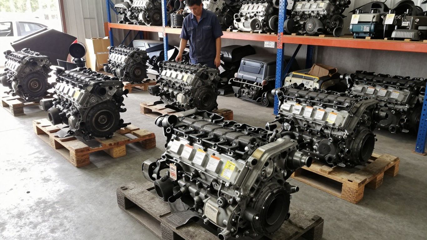 Recovered engine ready for careful vehicle matching