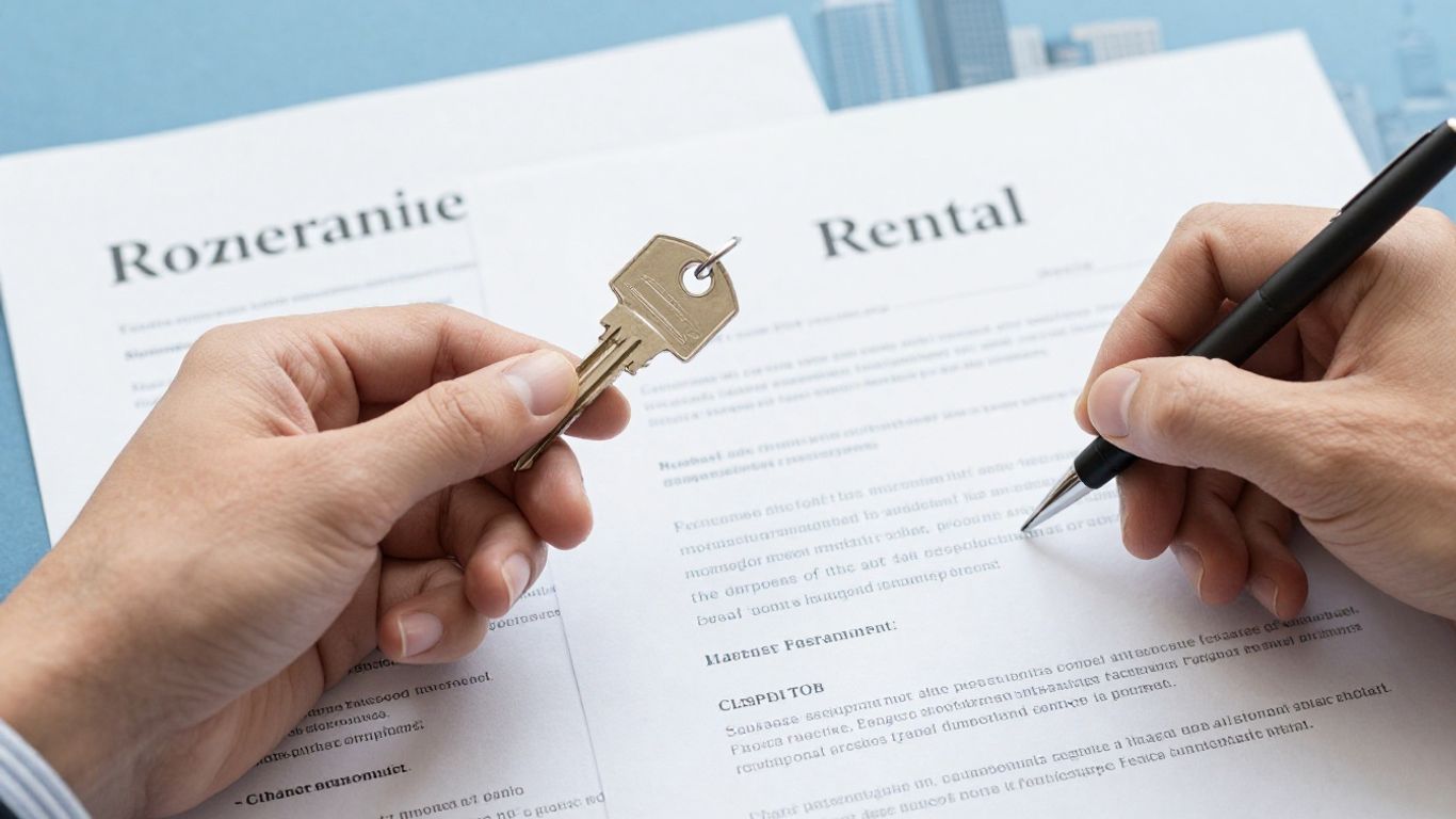 Llaves y contrato de alquiler, decisión de vivienda.