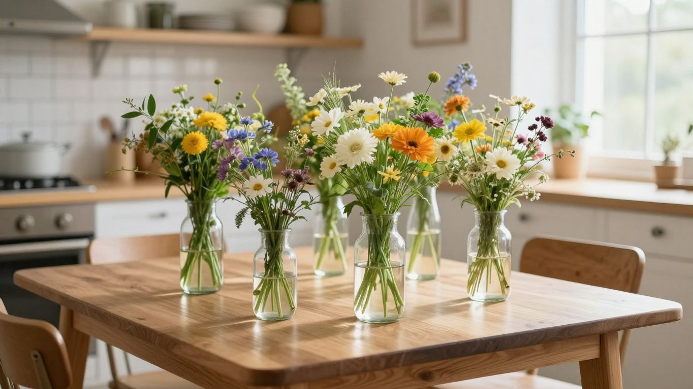 Local fresh flowers arrangement