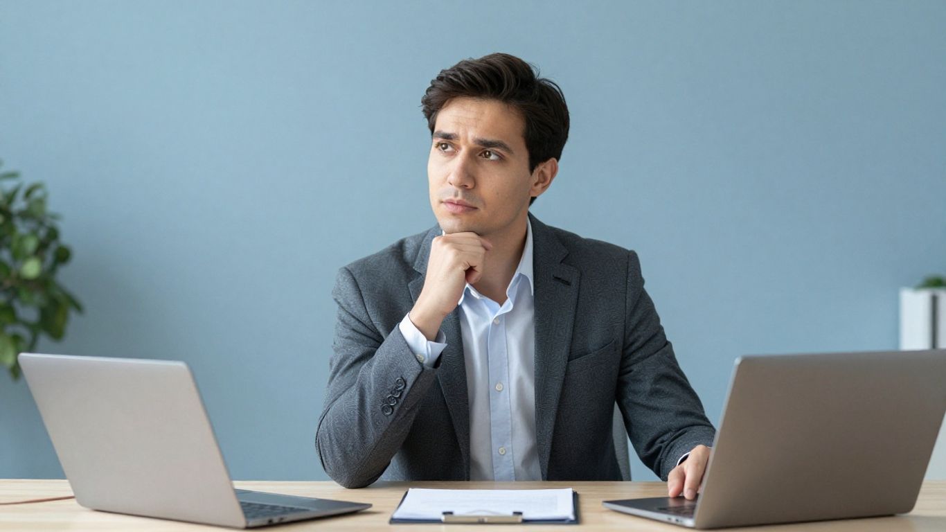 Geschäftsleute besprechen Optionen im Büro