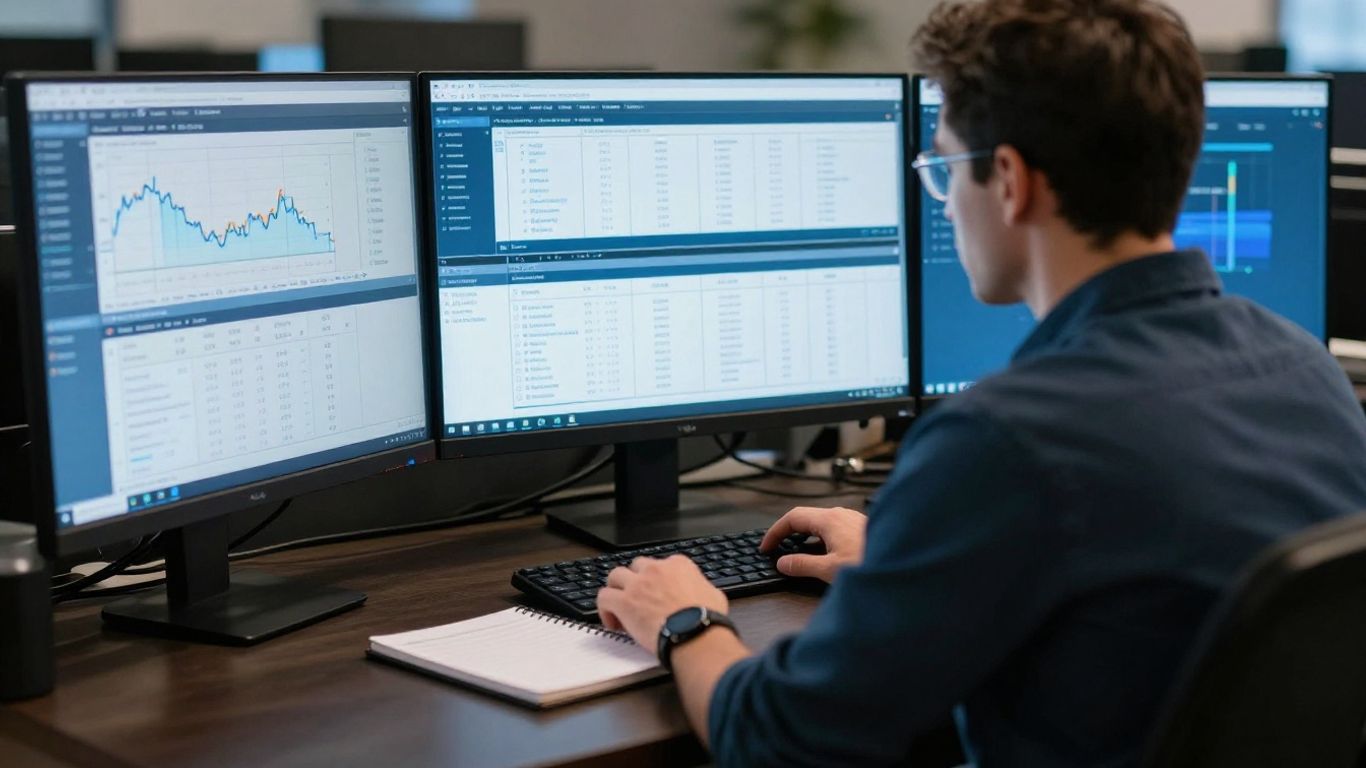 Futures trader reviewing evaluation rules