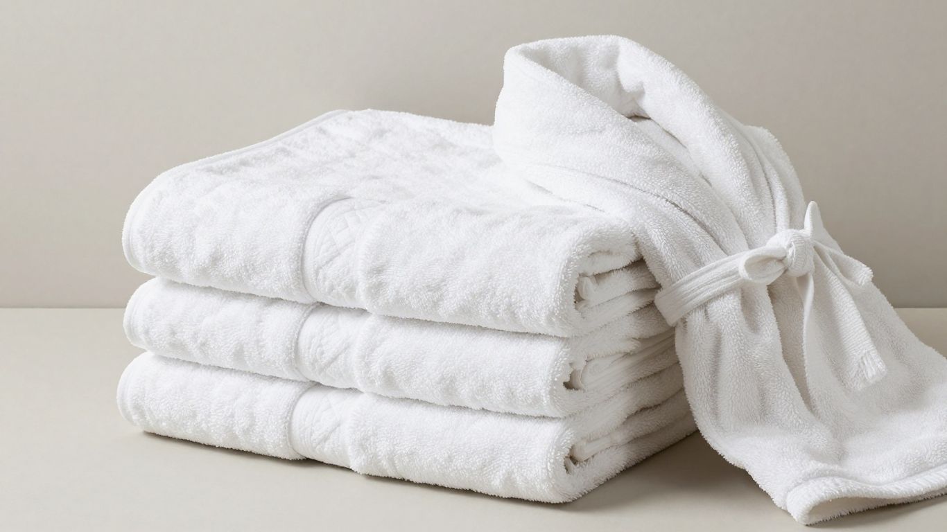 Kit de toallas, toallones y albornoz para Airbnb.