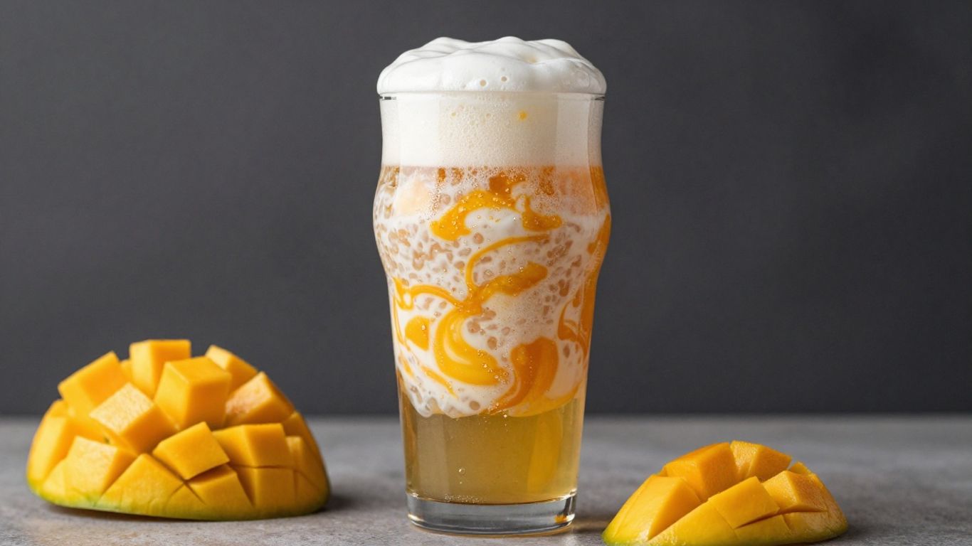 Alcohol-free mango sticky rice ice cream sour lager