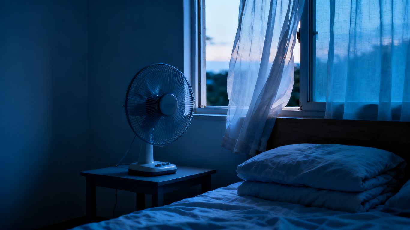 Ventilateur silencieux dans une chambre aérée