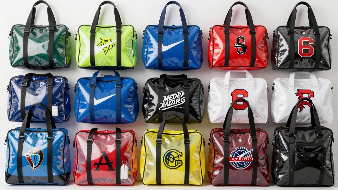 Sacs de stade transparents élégants pour le jour du match.