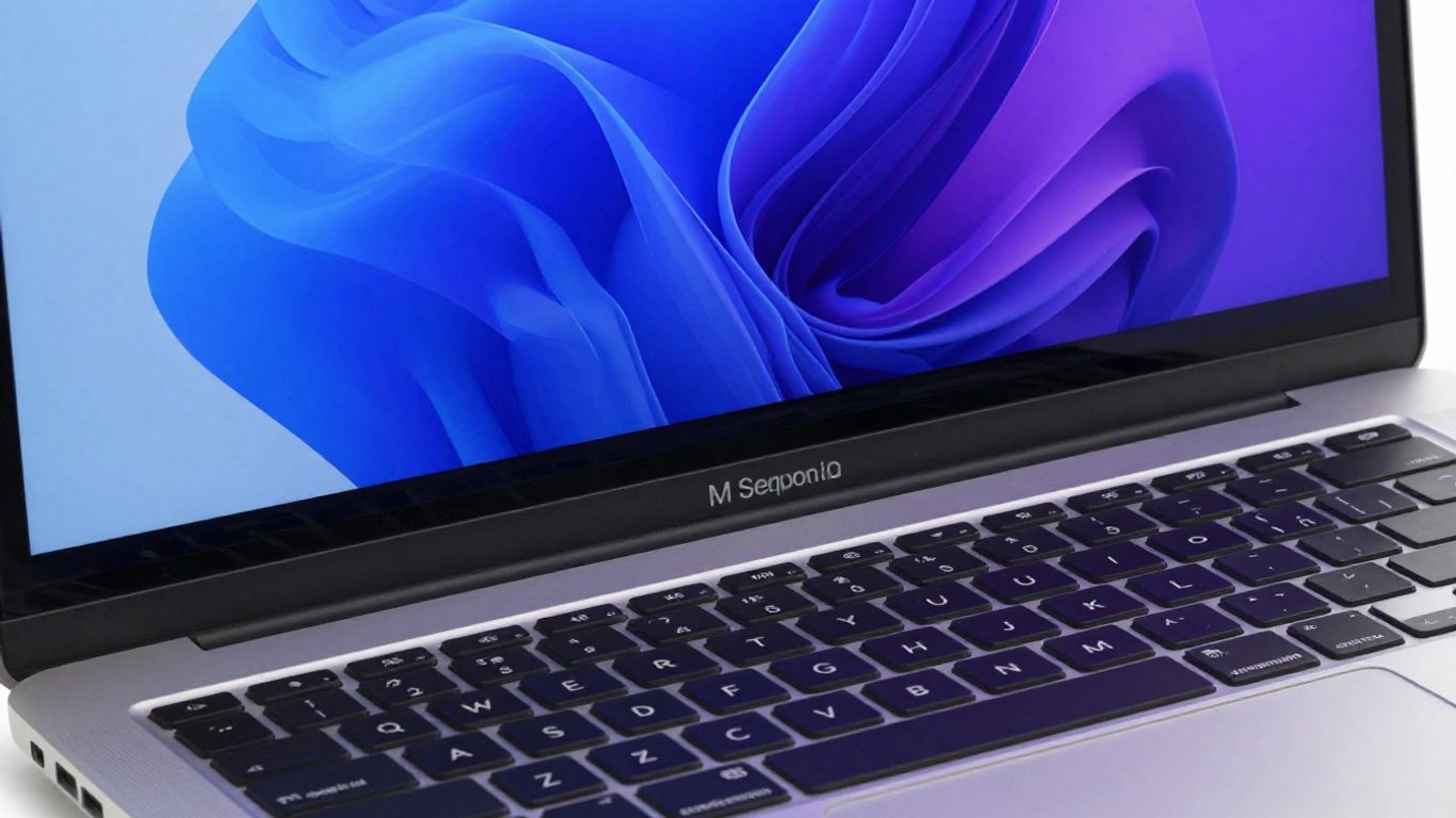 Interface de macOS Sequoia sur un MacBook Pro.