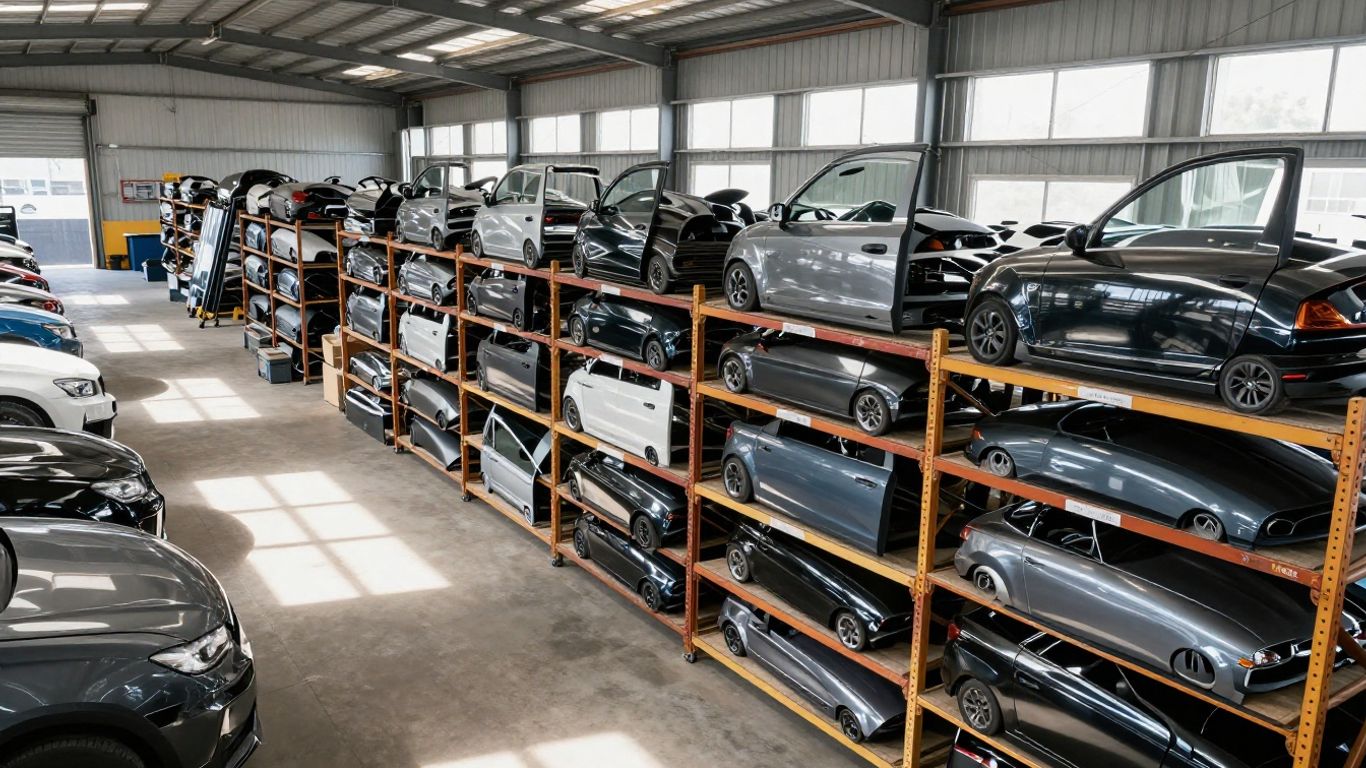 Certified dismantling site warehouse