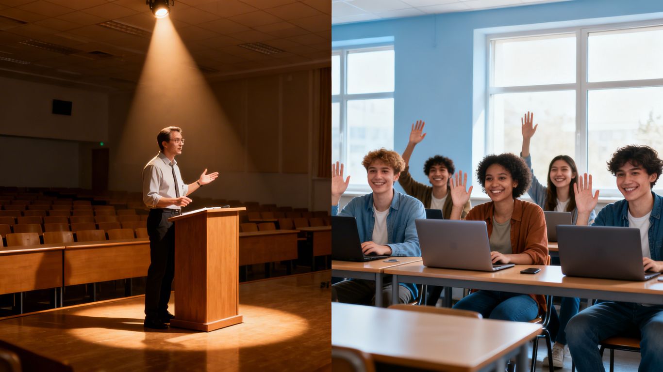 Live and pre-recorded class comparison