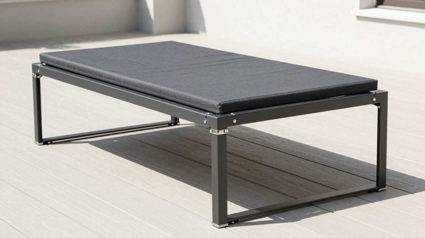 Close view of durable outdoor furniture construction
