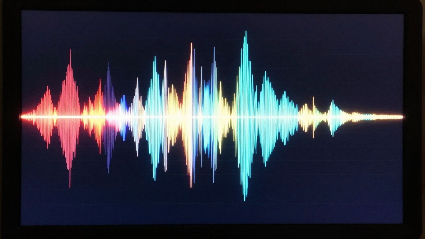AI video creation from audio waveform.
