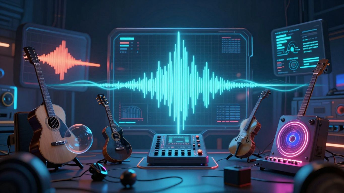 AI music tool output options