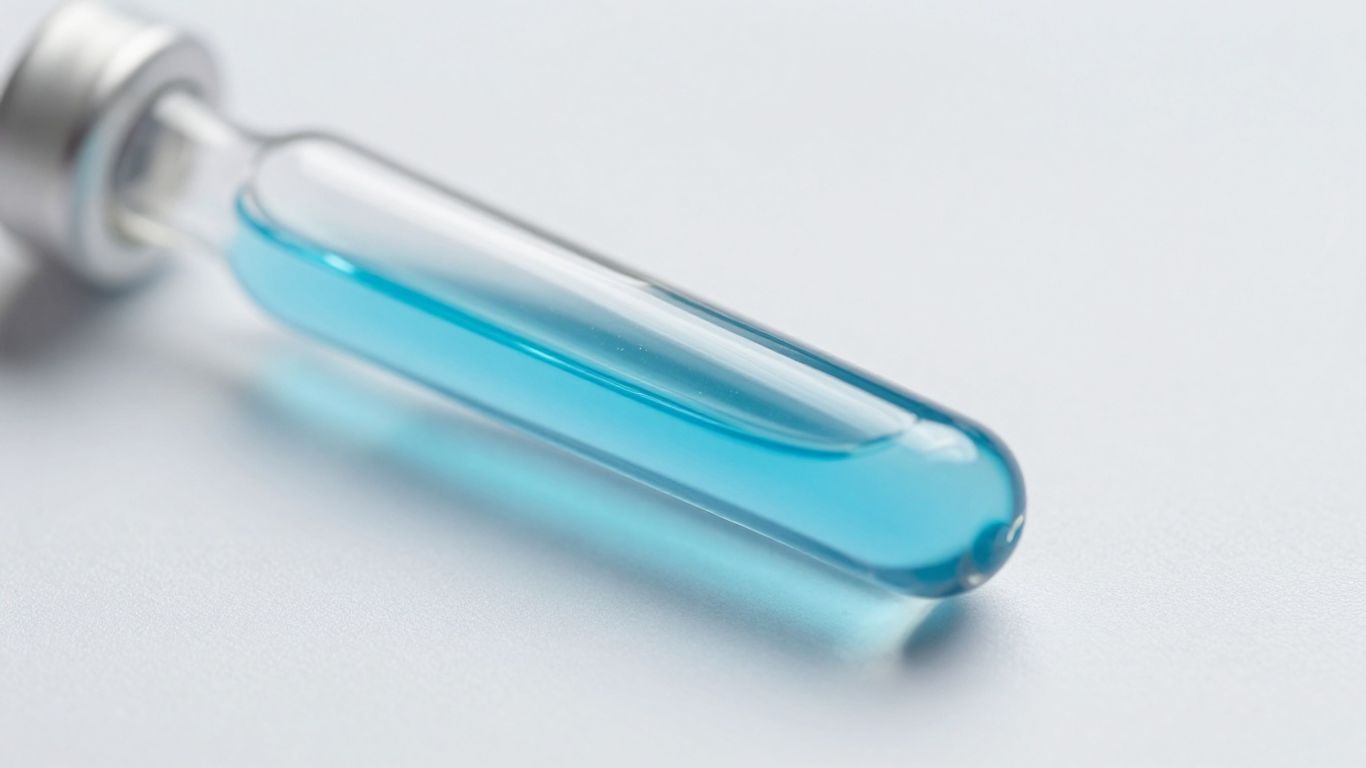 Vial of TB-500 peptide for recovery.