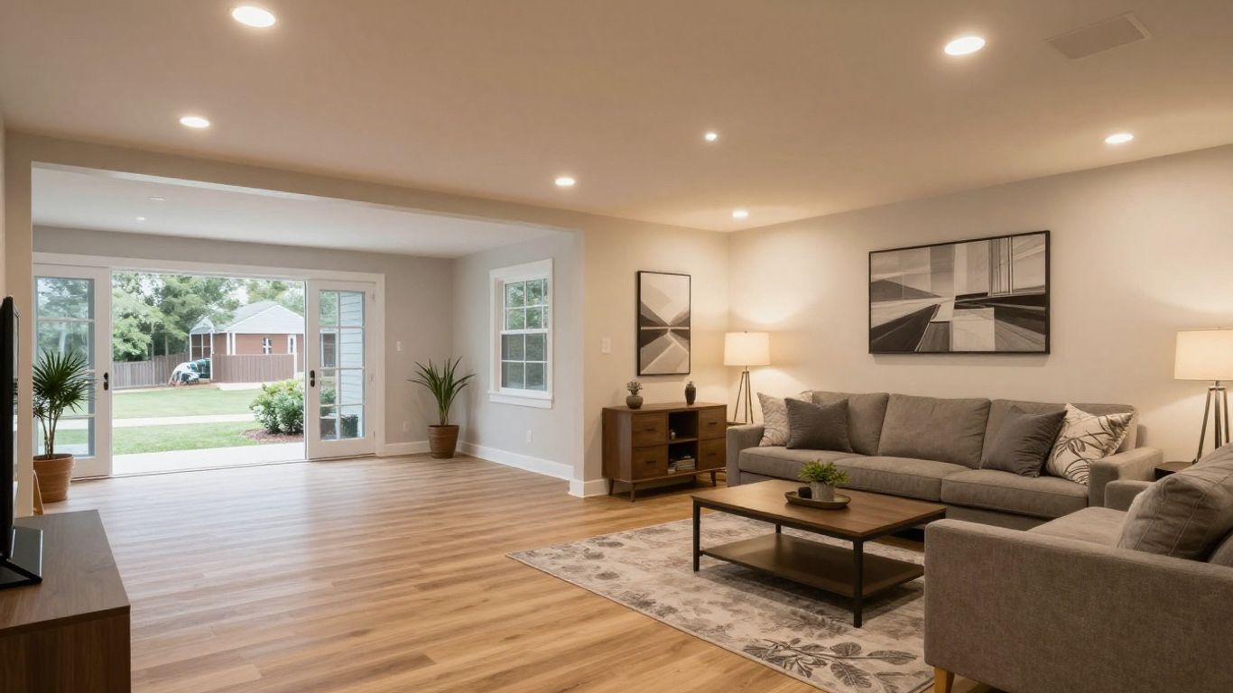 Finished basement in Berkeley Lake, Georgia