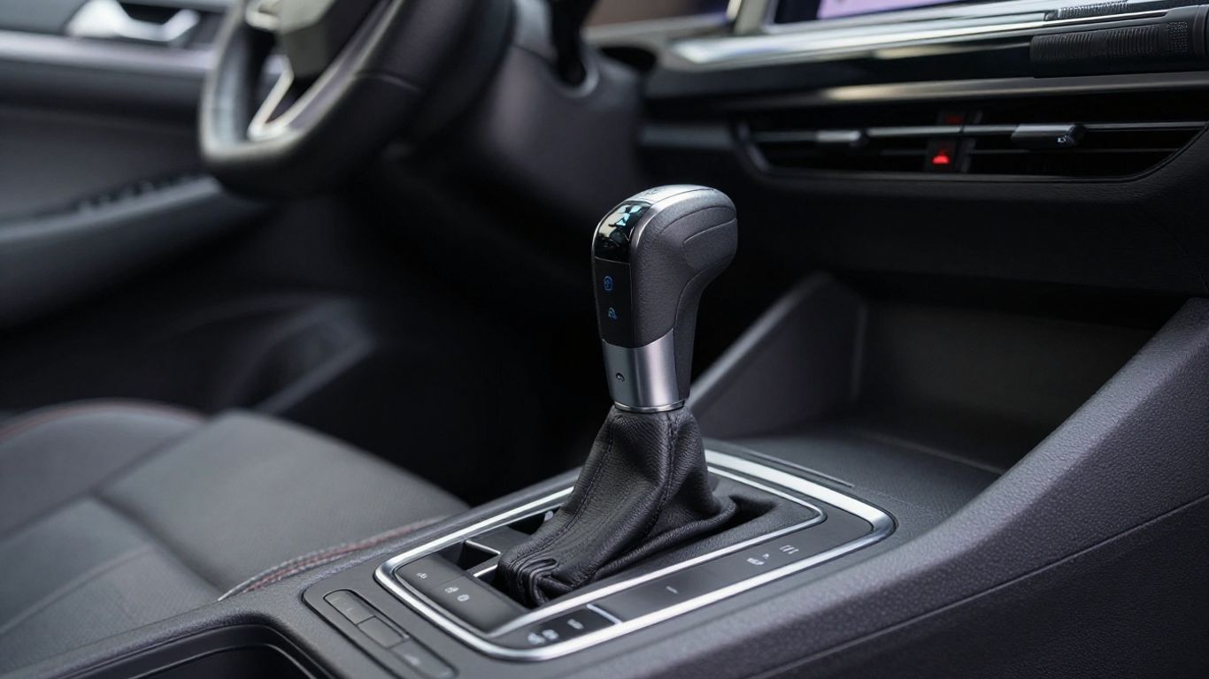 VW Golf DSG Schalthebel im Innenraum