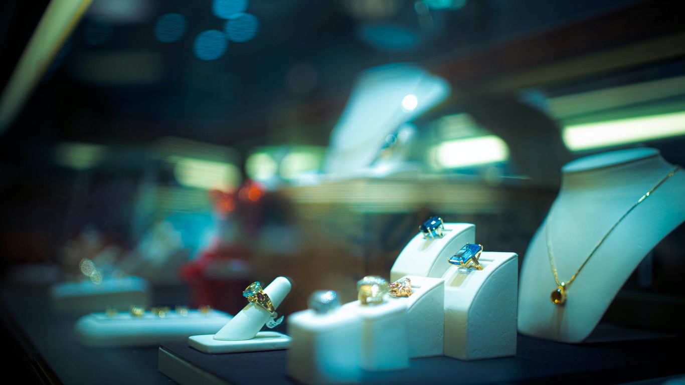 Custom stands protecting and highlighting intricate jewellery