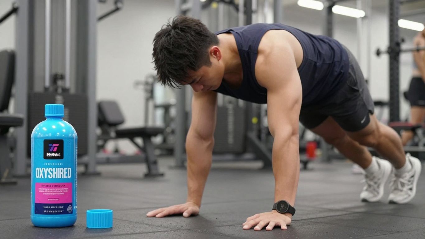 Person achieving fitness goals with EHPlabs OxyShred.