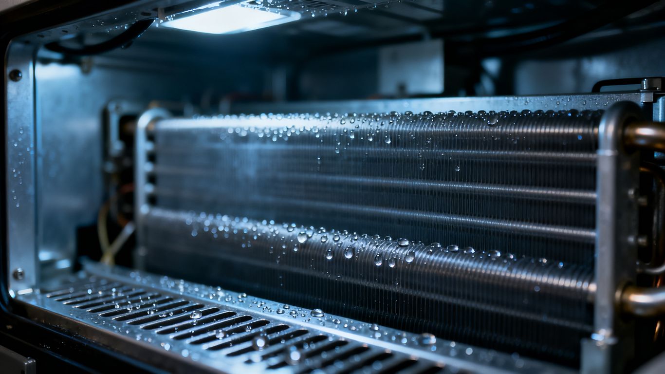 Interior view of dehumidification system