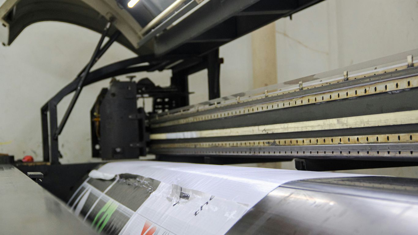 Professional sign printing process