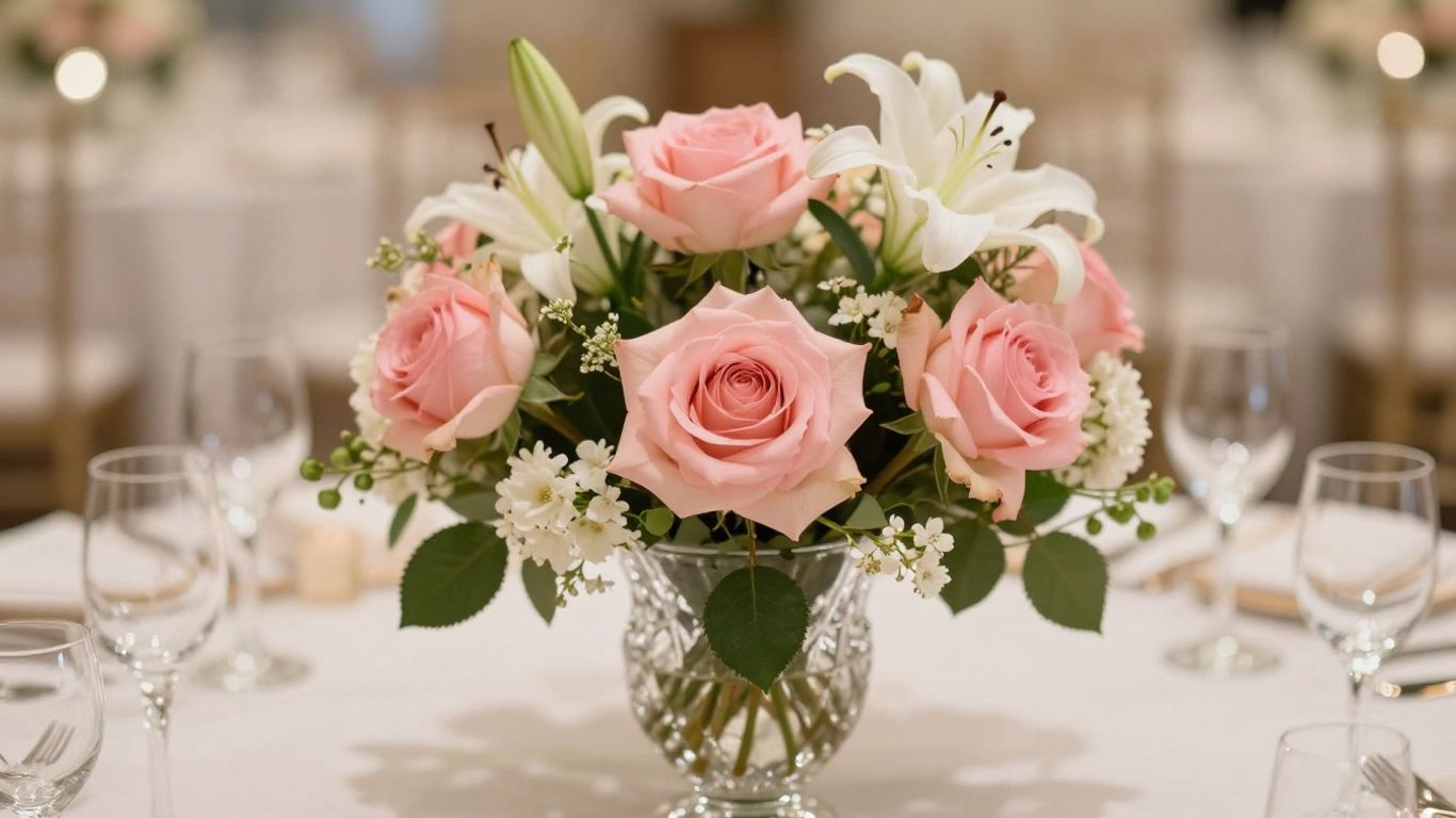 Custom floral arrangement for event