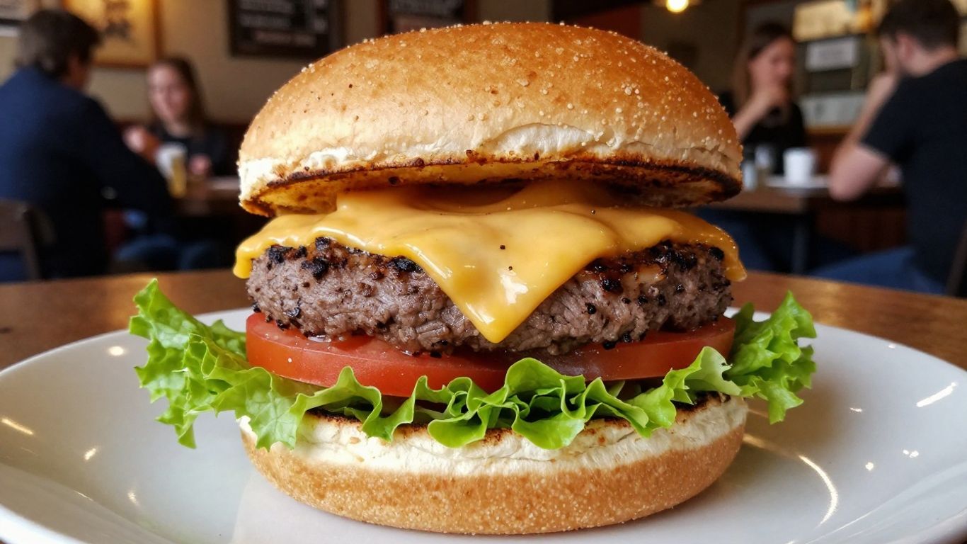 Juicy burger at Brandon's Pub and Grille.