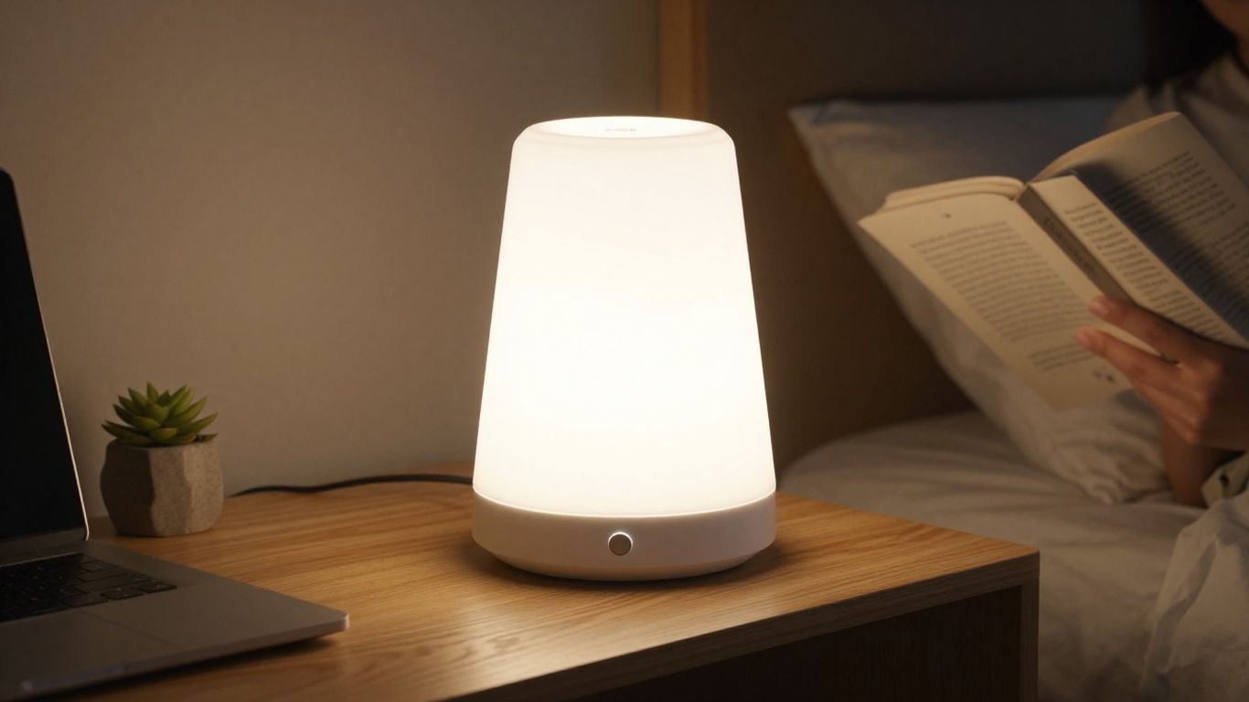 Eine helle Lampe simuliert das Morgenlicht