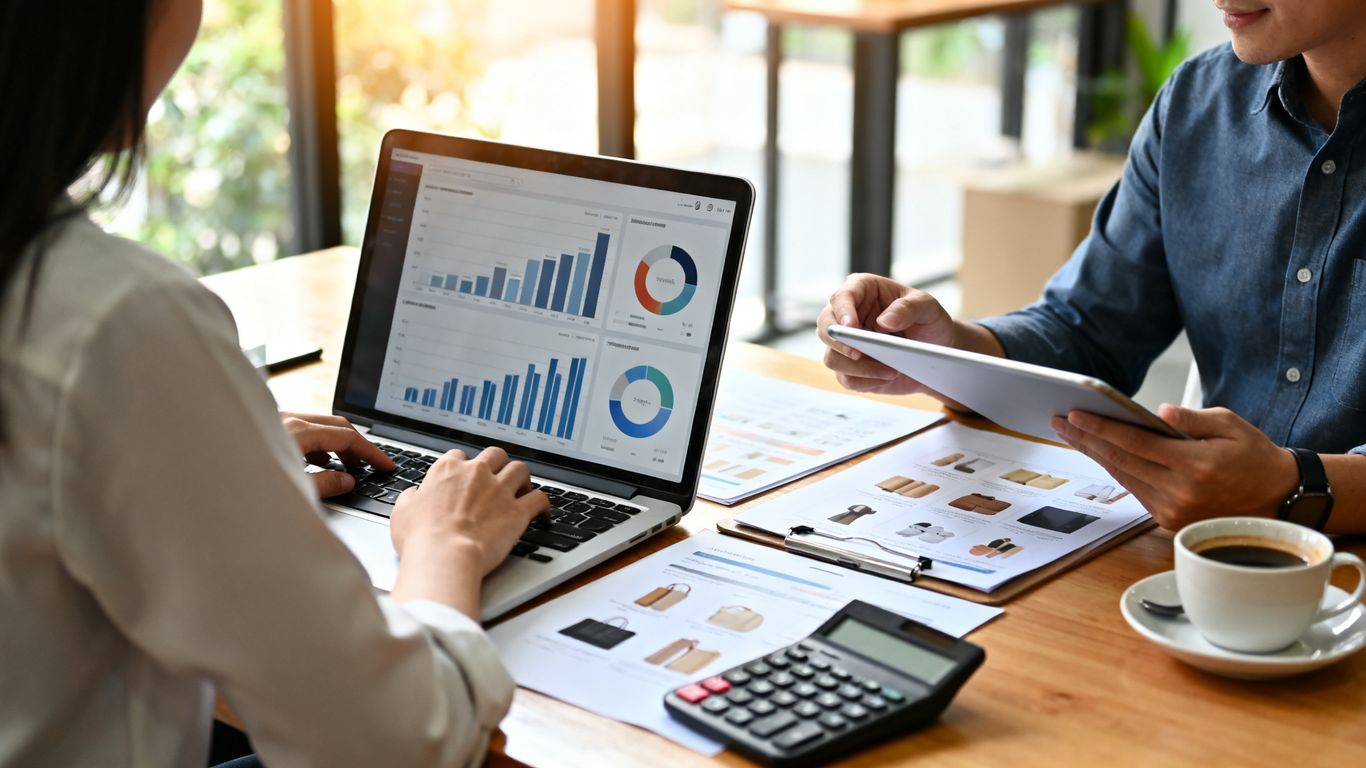 Amazon performance metrics reviewed beside product catalog data
