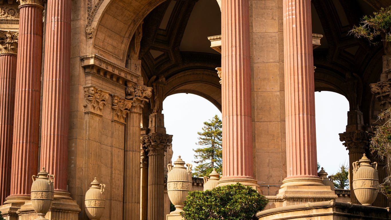 Ornate patterns on a historic building