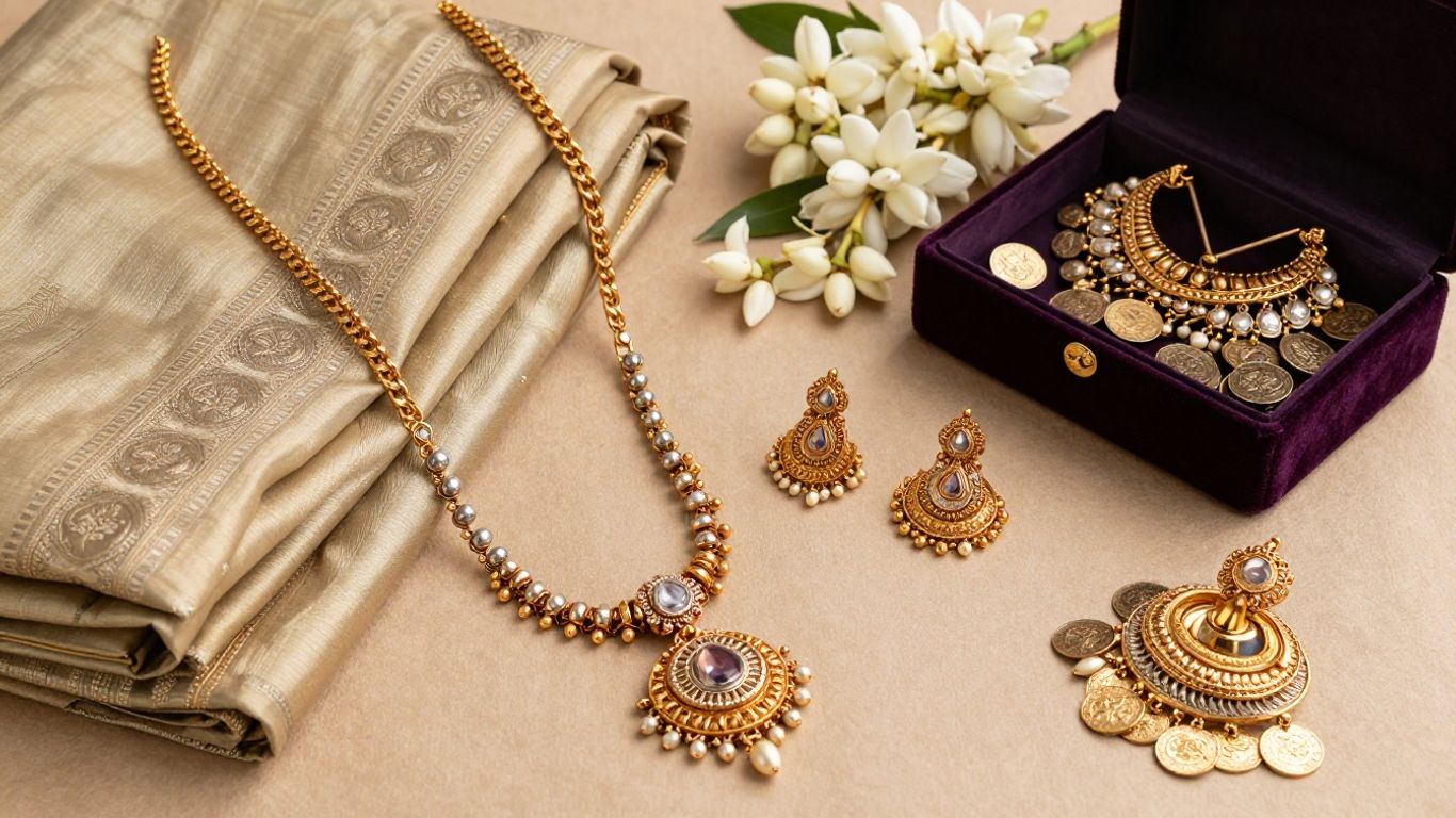 Kasu mala jewellery: Designs, meaning, styling tips, and buying guide_Placeholder