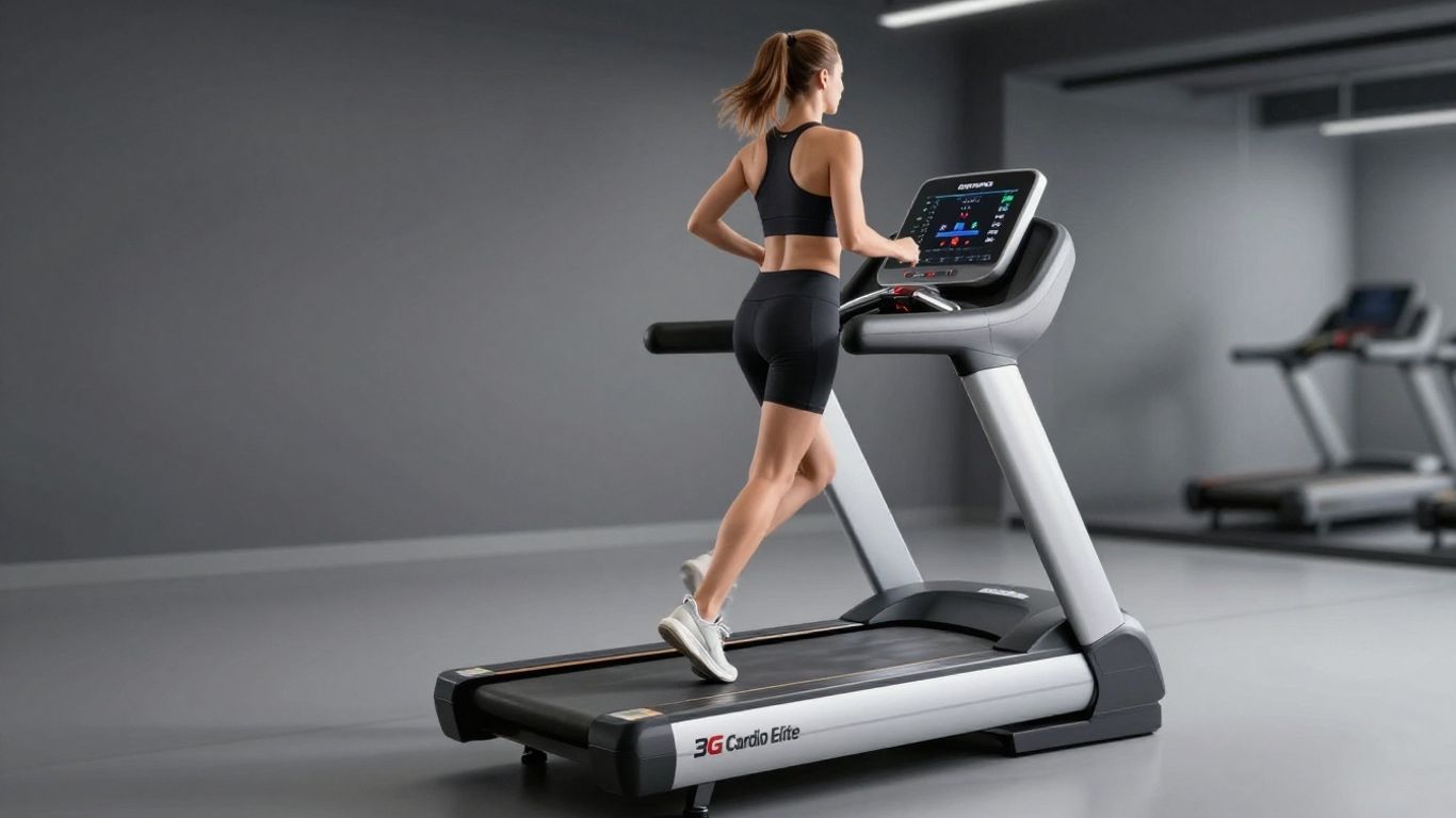 3G Cardio Elite Runner Treadmill in a gym setting.