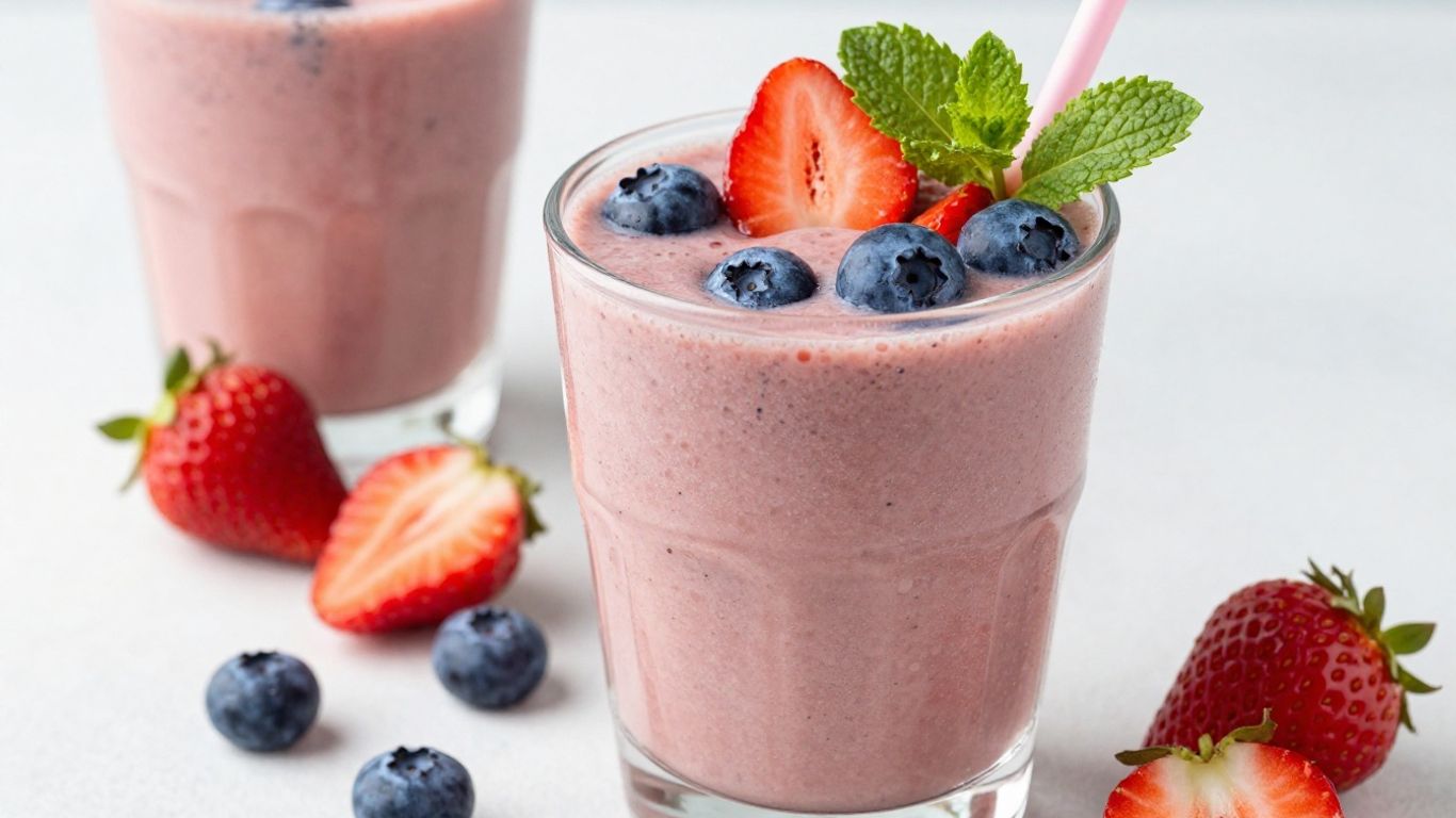 Herbalife shake with fruits