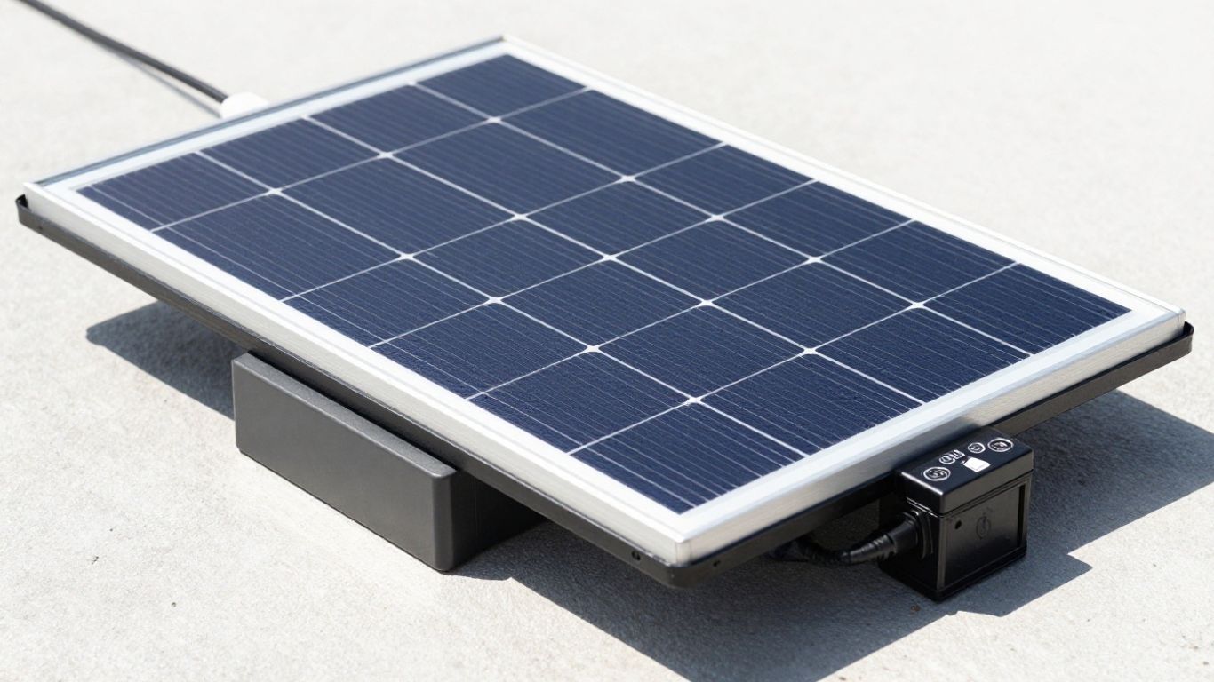 Kit panneau solaire plug and play avec batterie.