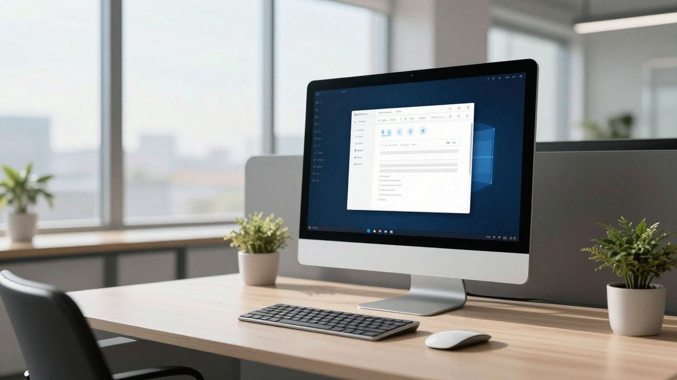 simPRO software interface on a computer screen