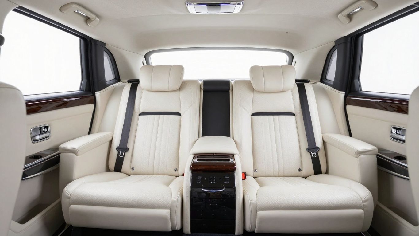 A clean, modern professional transport interior