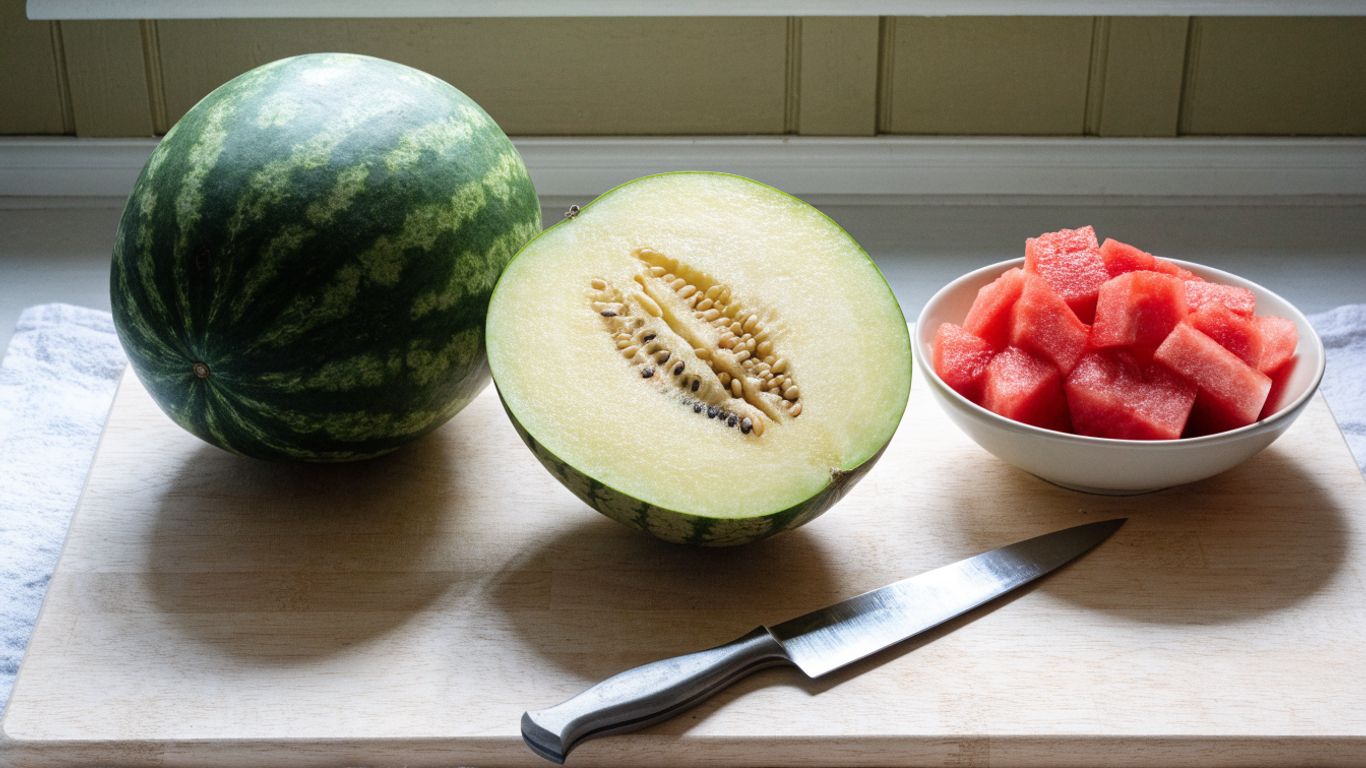 How to cut a watermelon into cubes: a simple, mess-free method
