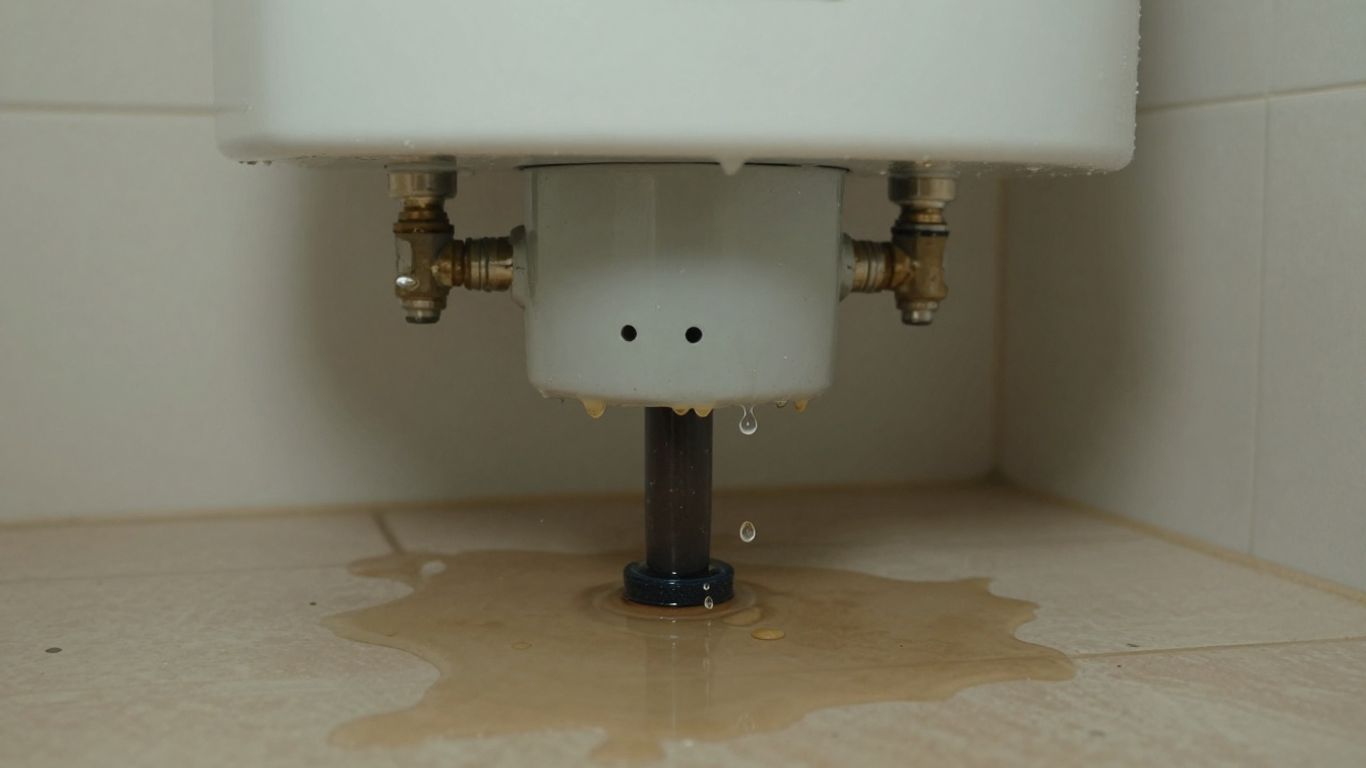Water heater leaking onto the floor