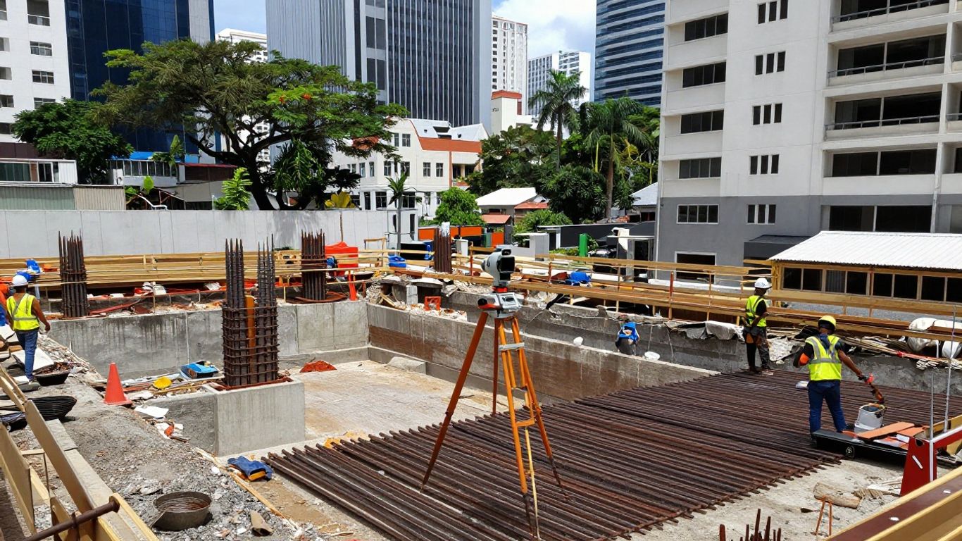 OpenBIM model of excavation support system