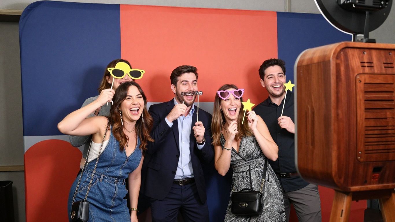 Photo booth at a corporate event in Vaughan