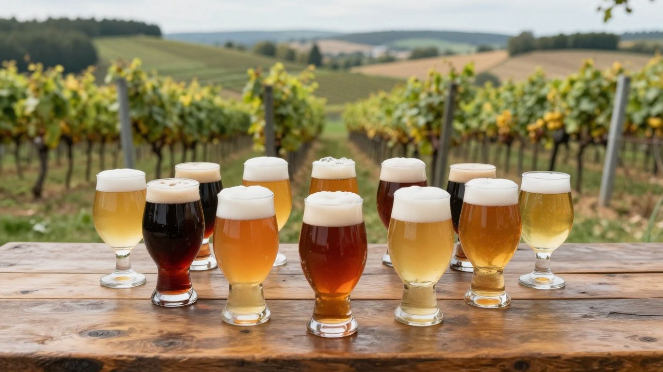 Craft beers and Burgundy vineyards